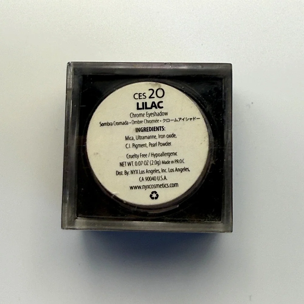 NYX Cosmetics Chrome Eyeshadow CES20‎ Lilac Makeup Beauty Cosmetics
